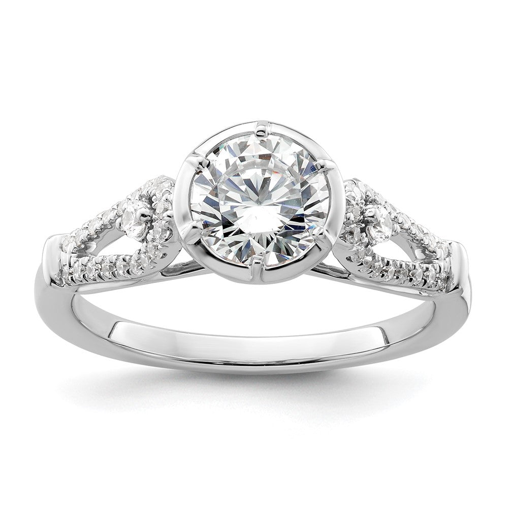High-Quality 14K White Gold Semi-Mount Engagement Ring with Diamonds - Luxury Value!