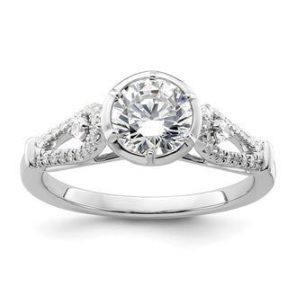 High-Quality 14K White Gold Semi-Mount Engagement Ring with Diamonds - Luxury Value!