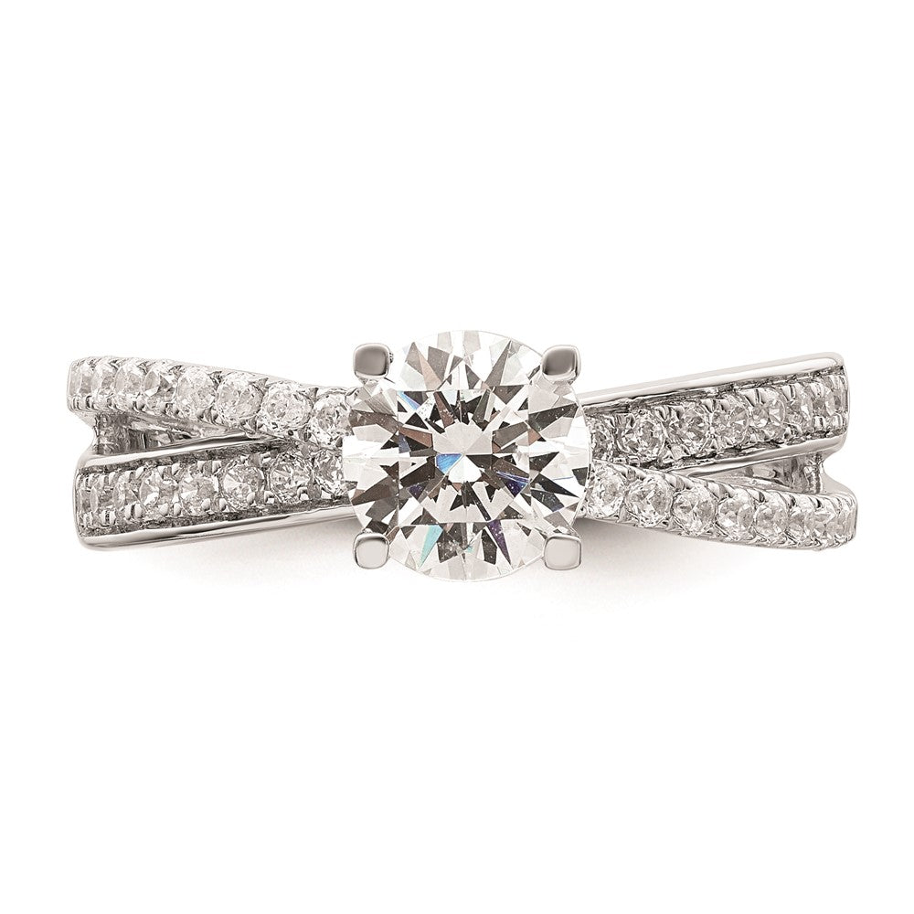 Buy Stylish 14K White Gold Hidden Three-Stone Diamond Engagement Ring