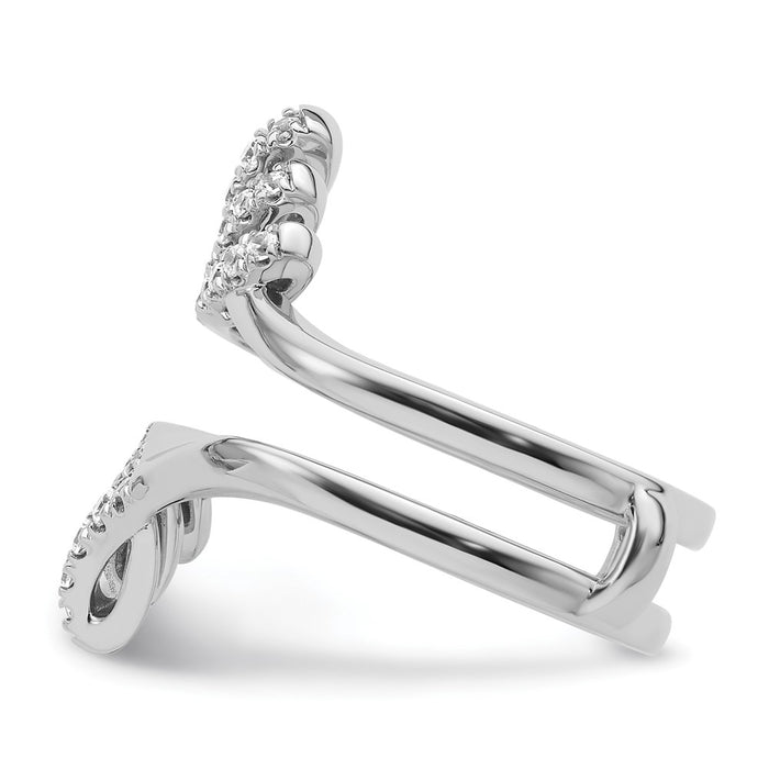 Buy Stylish 14K White Gold Diamond Enhancer Band - .85mm, Luxurious Value-3