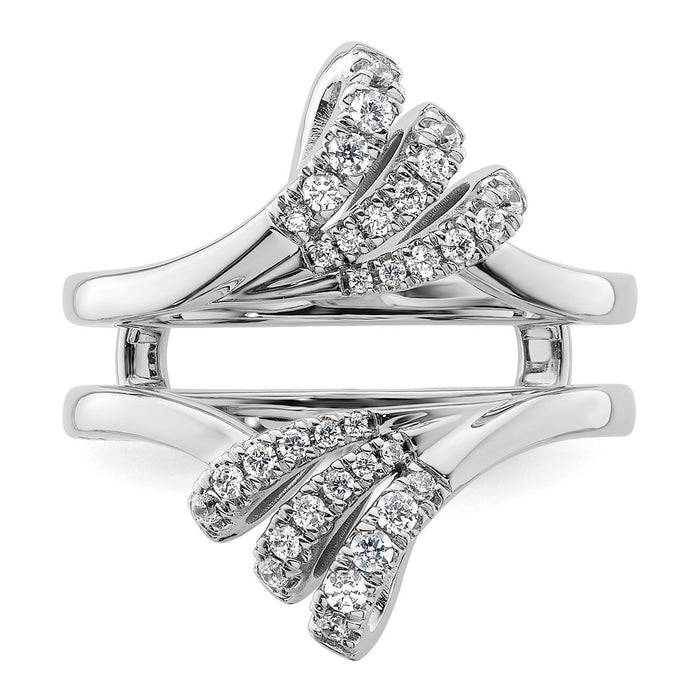 Buy Stylish 14K White Gold Diamond Enhancer Band - .85mm, Luxurious Value-4