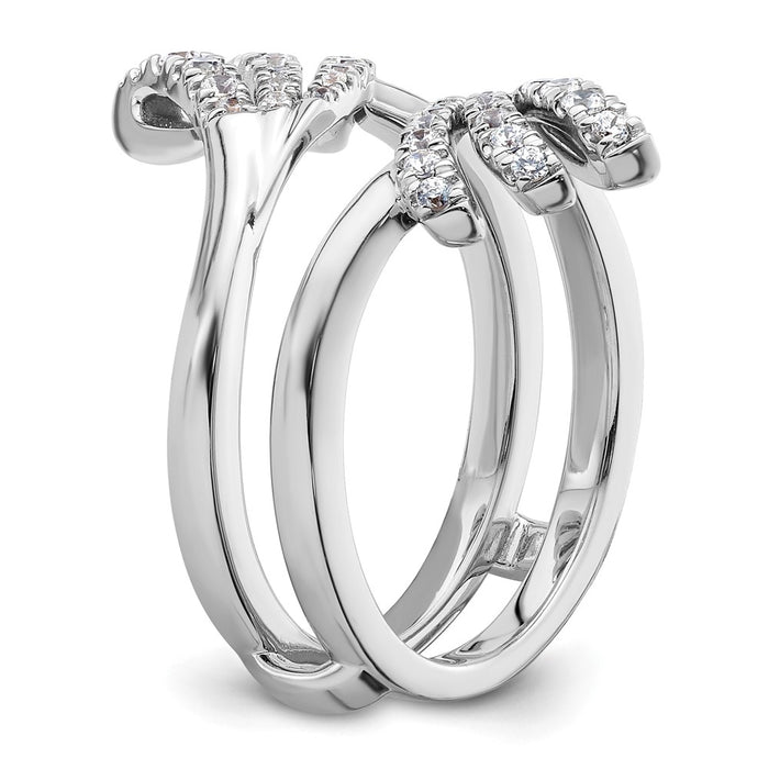 Buy Stylish 14K White Gold Diamond Enhancer Band - .85mm, Luxurious Value-6