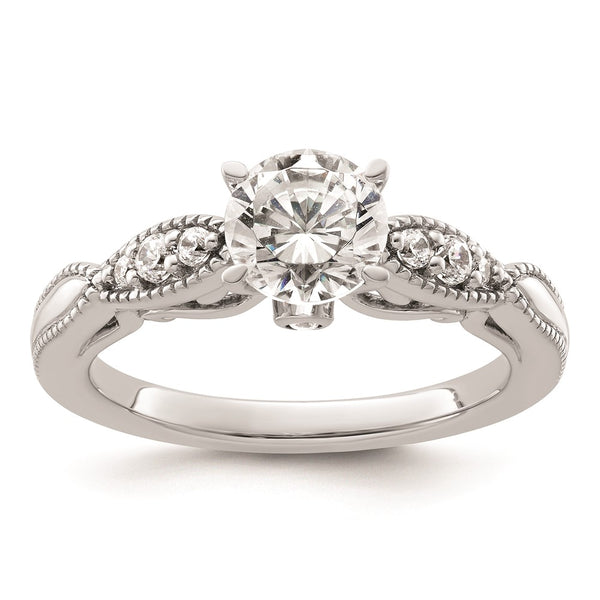 14K White Gold Diamond Semi-Mount Engagement Ring Setting - Style GR1-1034880