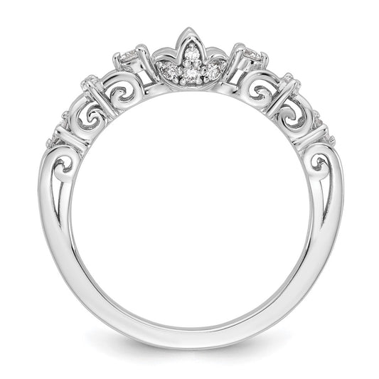 Exclusive 14K White Gold Diamond Semi-Mount Engagement Ring - Stylish Design