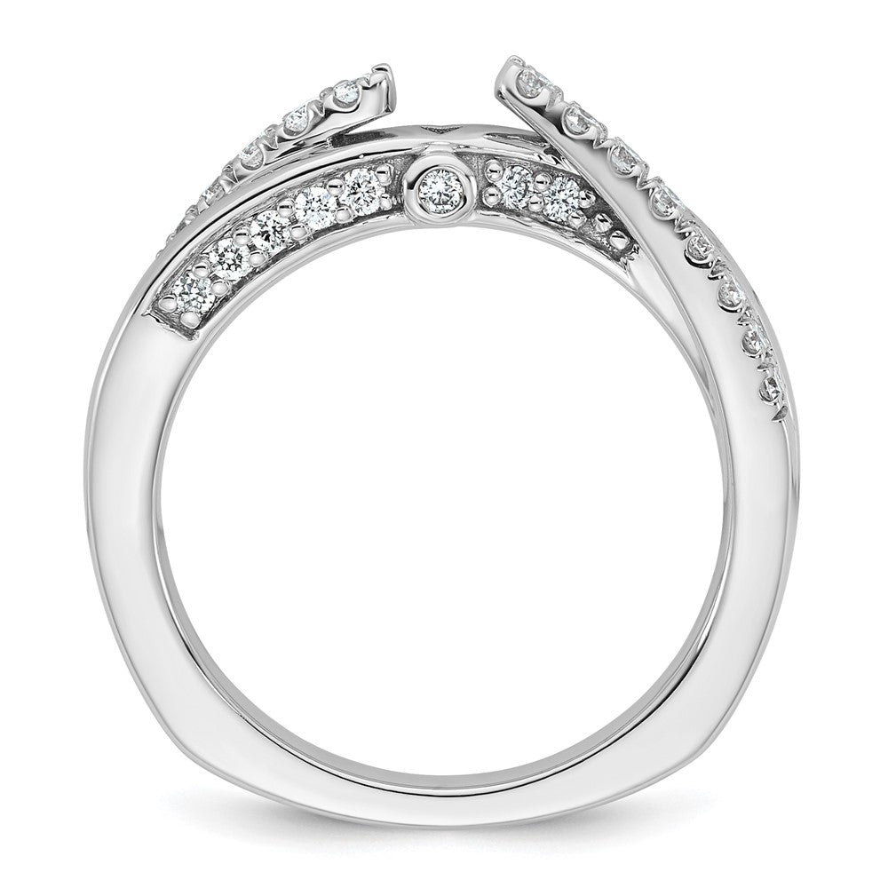 Buy Exclusive 14K White Gold Twisted Engagement Ring - Stylish Diamond Setting