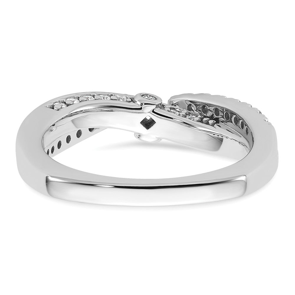 Buy Exclusive 14K White Gold Twisted Engagement Ring - Stylish Diamond Setting