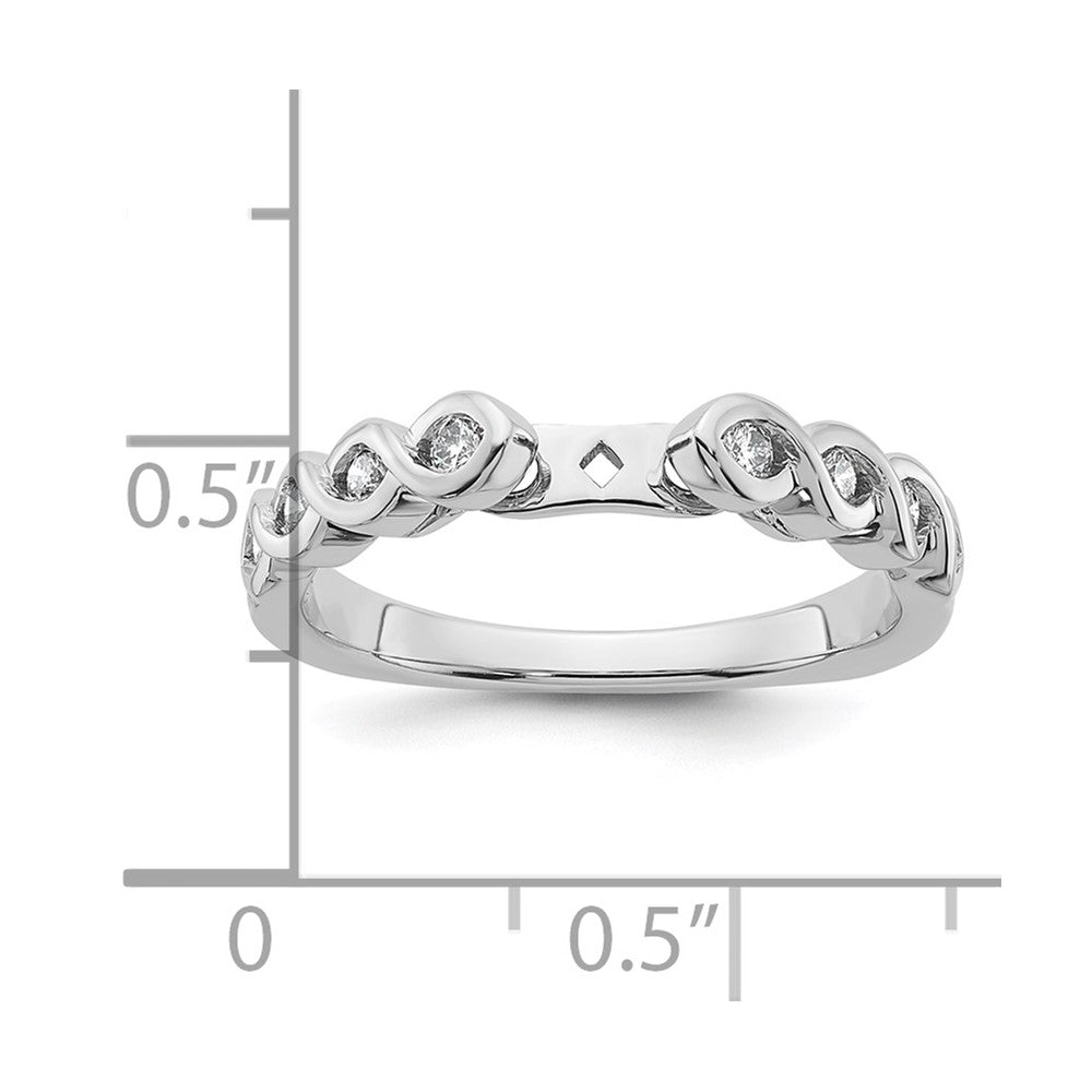 Buy Stylish 14K White Gold Diamond Semi-Mount Engagement Ring - Exclusive Design