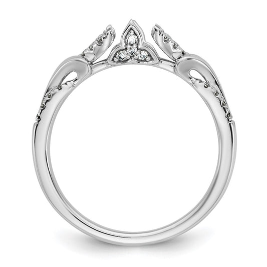 Exclusive 14K White Gold Diamond Semi-Mount Engagement Ring - Stylish & Value!