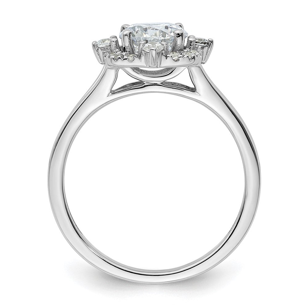 Buy Stylish 14K White Gold Halo Diamond Semi-Mount Ring Setting - 1.5g
