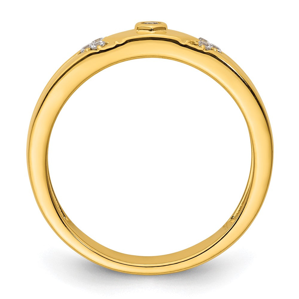 Buy 14K Gold Hexagon Diamond Men's Wedding Band - Stylish Luxury Design