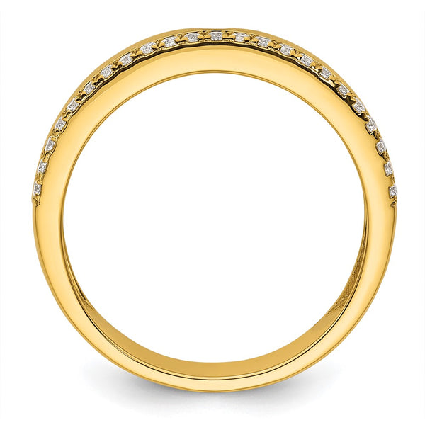 14K Gold Men's Diamond Wedding Band - Complete Set
