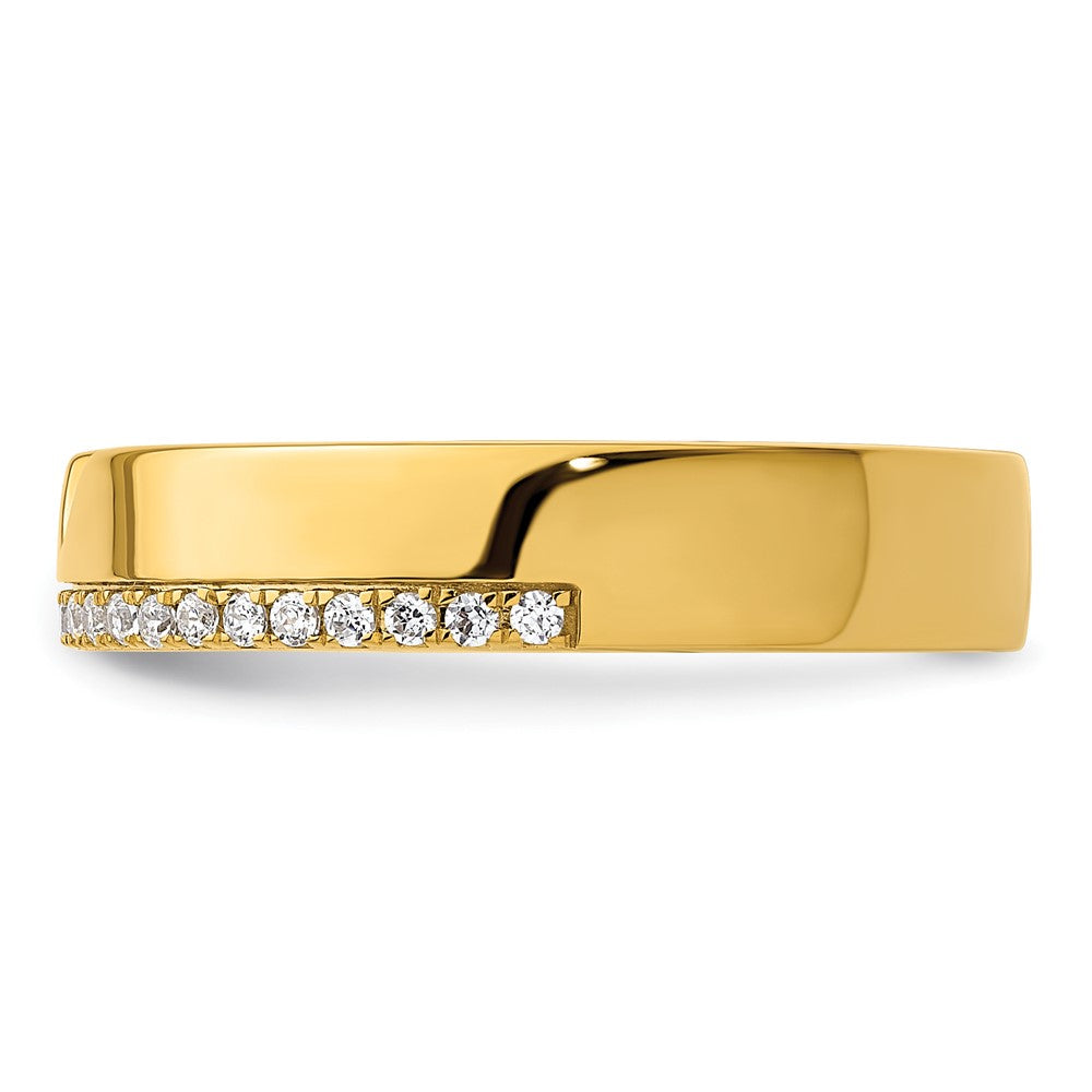 High-Quality 14K Gold Men's Diamond Wedding Band - Stylish Complete Set
