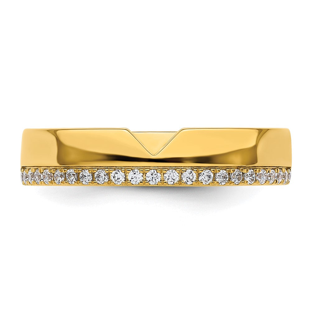 High-Quality 14K Gold Men's Diamond Wedding Band - Stylish Complete Set