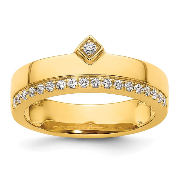 14K Gold Women's Diamond Wedding Band Set