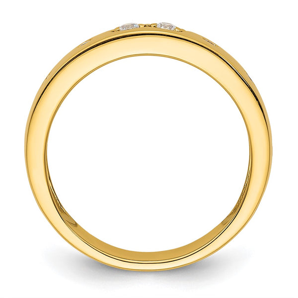 14K Gold Infinity Diamond Women's Wedding Band