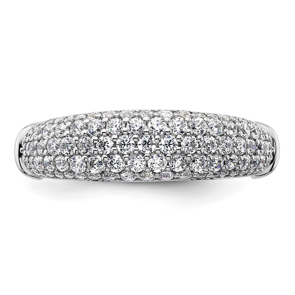 Exclusive 14K White Gold Lab-Created Diamond Band - Stylish Value, VS/SI+ G Color