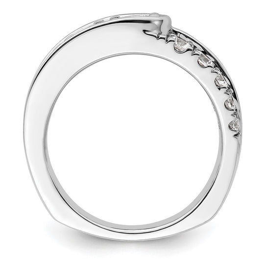 Shop Exclusive 14K White Gold Fancy Band with Lab-Grown Diamonds, Stylish Design