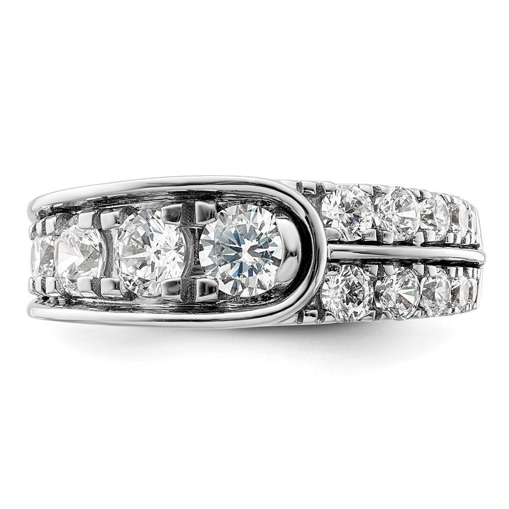 Shop Exclusive 14K White Gold Fancy Band with Lab-Grown Diamonds, Stylish Design