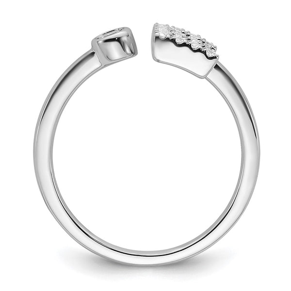 Buy Exclusive 14K White Gold Adjustable Ring with 1/5 Carat Lab-Grown Diamond