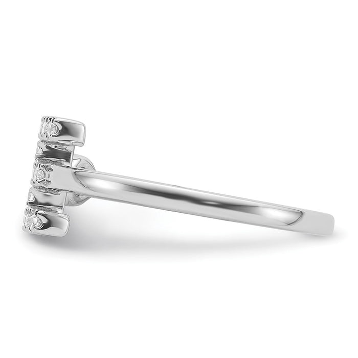 Buy Exclusive 14K White Gold Adjustable Ring with 1/5 Carat Lab-Grown Diamond-3