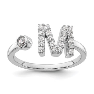Shop Stylish 14K White Gold Adjustable Ring with 1/4 Carat Lab-Grown Diamond