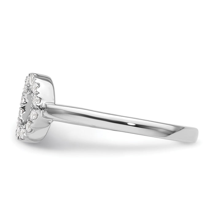 Buy Exclusive 14K White Gold Adjustable Ring with 1/5 Carat Diamond, VS/SI+ Quality-3