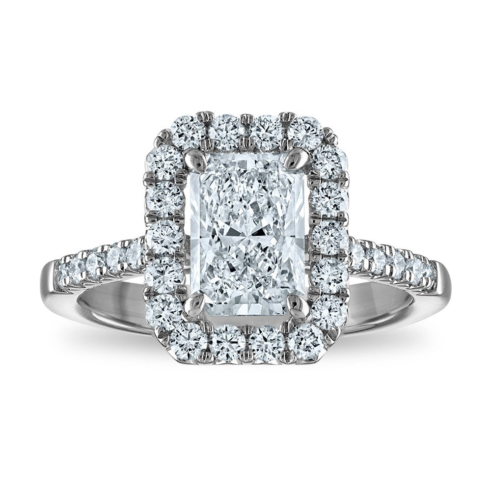 Buy Exclusive 14K White Gold 1.93ct Lab-Grown Diamond Halo Ring - Luxury Value