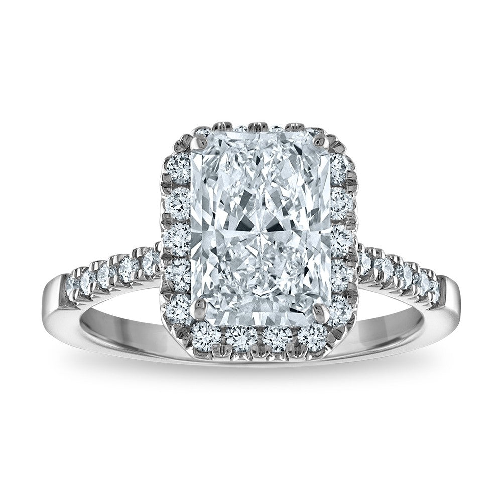 Buy Exclusive 14K Certified 3.13ct Lab-Grown Diamond Halo Ring - Stylish Value!