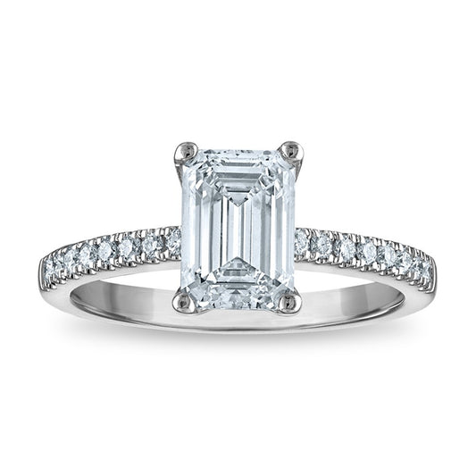 Buy Stylish 14K Certified 1.97ct Lab-Grown Emerald Ring with Diamonds - Luxury Value!