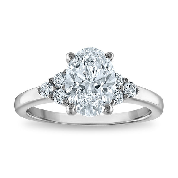 14K Gold 2.05ct Oval Lab-Grown Diamond Ring - VS/SI Clarity