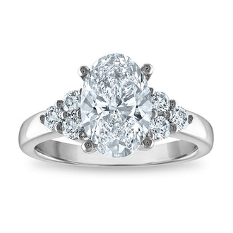 Buy Stylish 14K Certified 2.65ct Oval Lab-Grown Diamond Engagement Ring