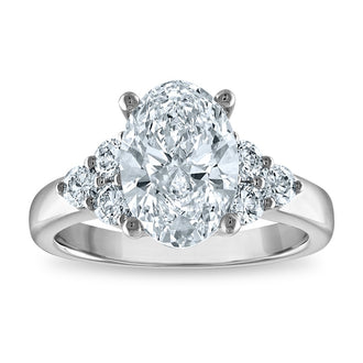 Order a Stylish 14K Certified Oval Lab-Grown Diamond Ring - 3.29ct, VS/SI Clarity!