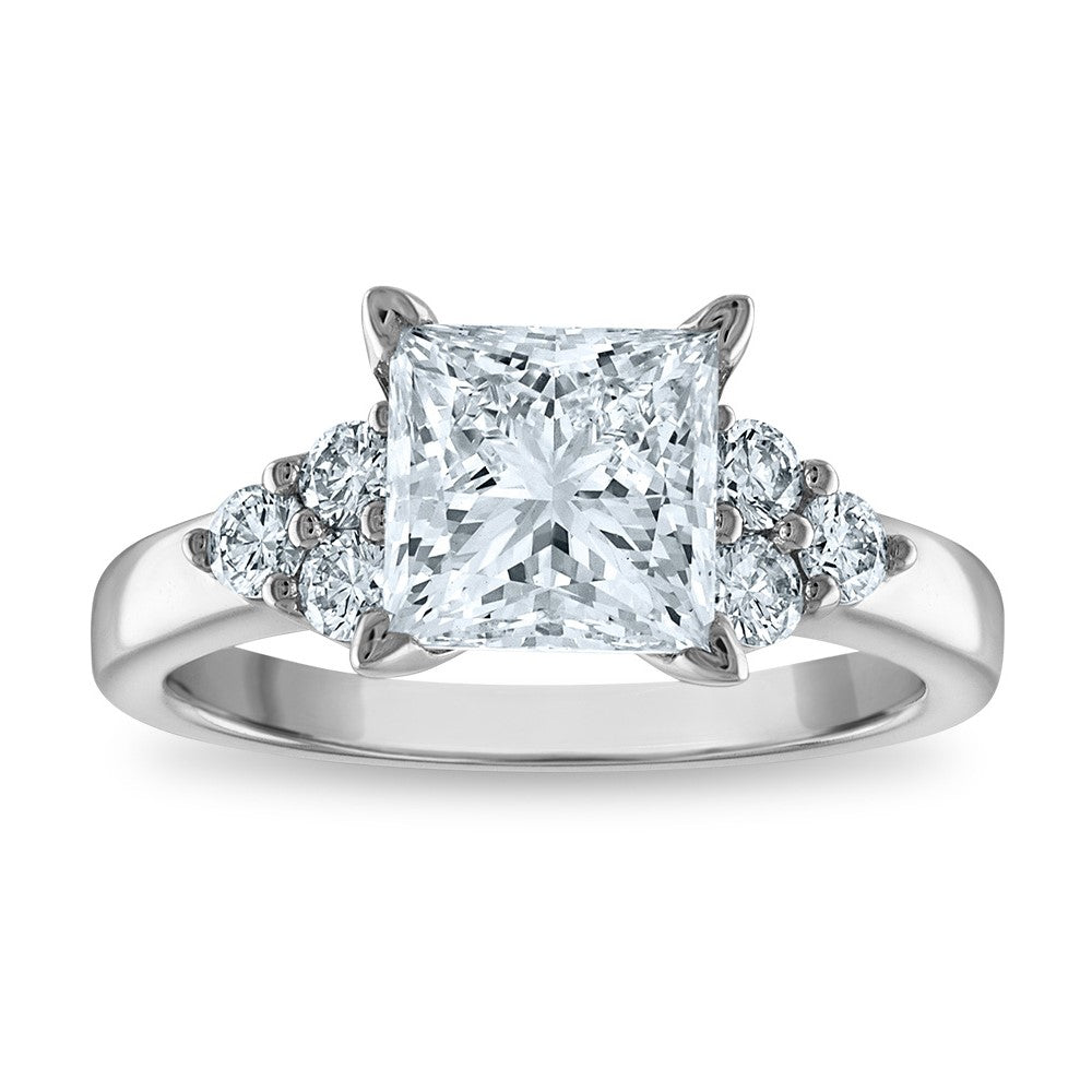 Buy Designer 14K Certified 2.64ct Princess Cut Lab-Grown Diamond Ring - Luxury Clarity