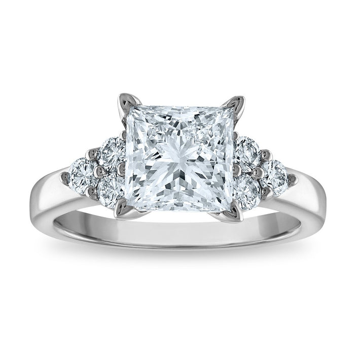 Buy Designer 14K Certified 2.64ct Princess Cut Lab-Grown Diamond Ring - Luxury Clarity-1