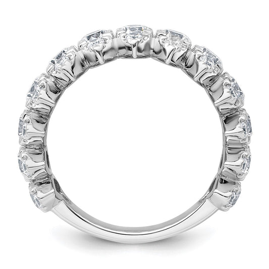 Shop Stylish 14K White Gold Diamond Band - 2.375 Carat VS DEF Value