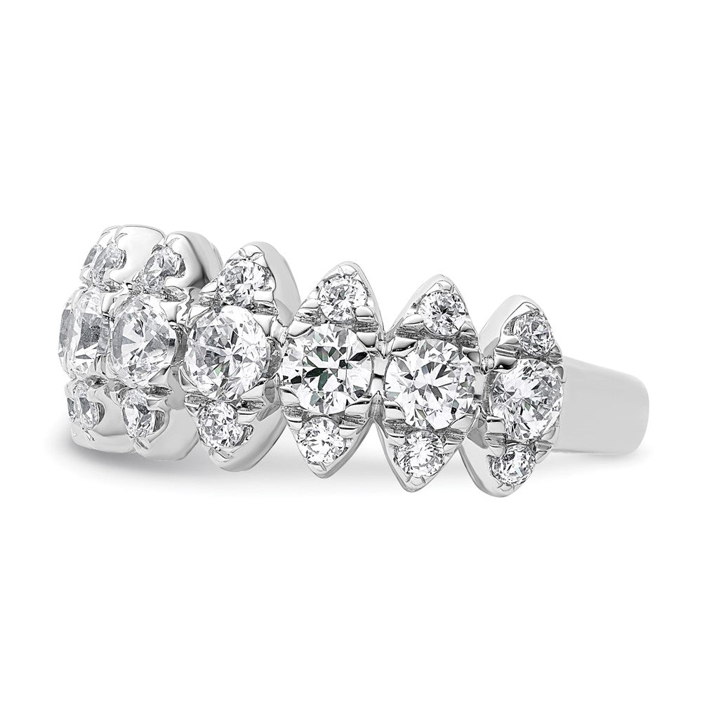 Shop Stylish 14K White Gold Diamond Band - 2.375 Carat VS DEF Value