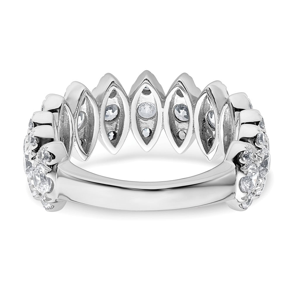 Shop Stylish 14K White Gold Diamond Band - 2.375 Carat VS DEF Value