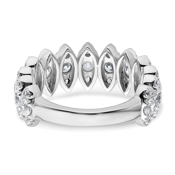 Shop Stylish 14K White Gold Diamond Band - 2.375 Carat VS DEF Value-5