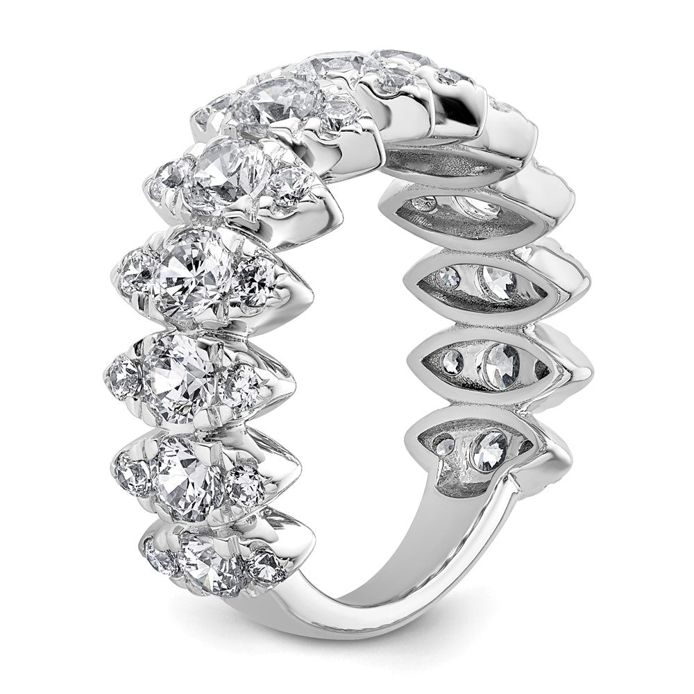 Shop Stylish 14K White Gold Diamond Band - 2.375 Carat VS DEF Value