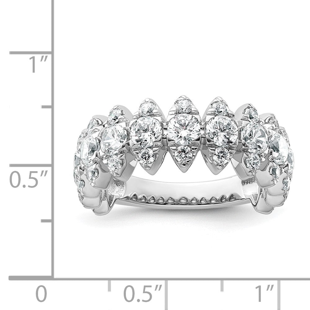 Shop Stylish 14K White Gold Diamond Band - 2.375 Carat VS DEF Value
