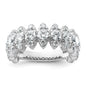Shop Stylish 14K White Gold Diamond Band - 2.375 Carat VS DEF Value-1