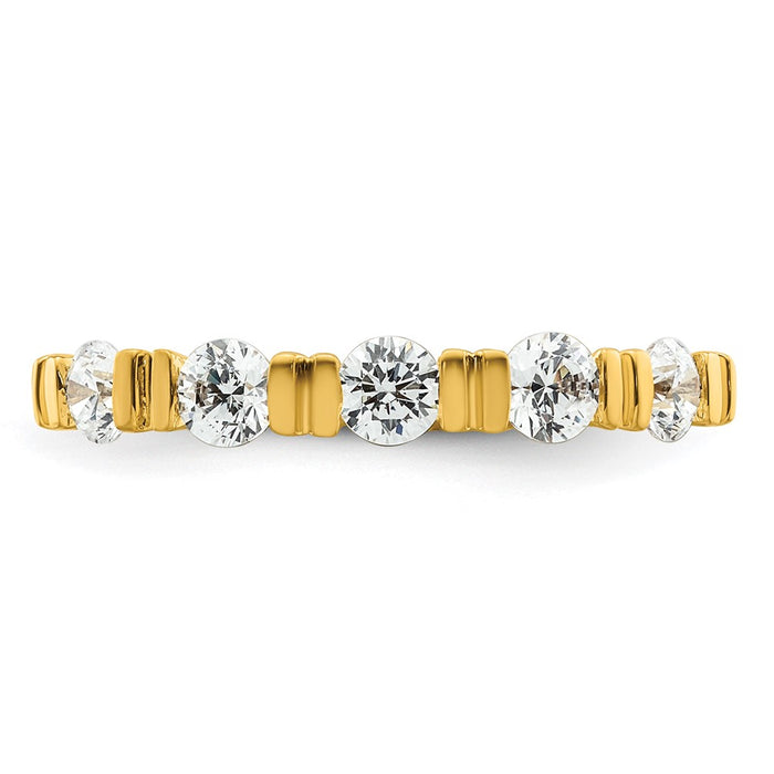 Buy Exclusive 14K Diamond 5-Stone Wedding Band - Stylish & Affordable Elegance-4