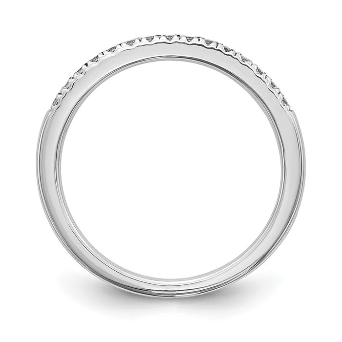 High-Quality 14K White Gold 'C' Quality Diamond Wedding Band - Stylish Value!-2