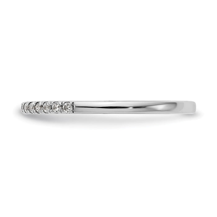 High-Quality 14K White Gold 'C' Quality Diamond Wedding Band - Stylish Value!-3