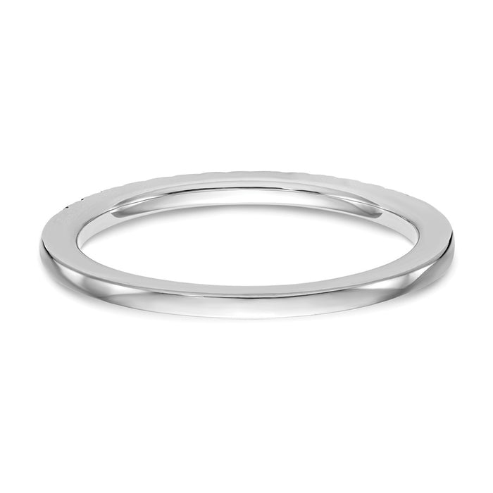 High-Quality 14K White Gold 'C' Quality Diamond Wedding Band - Stylish Value!-5