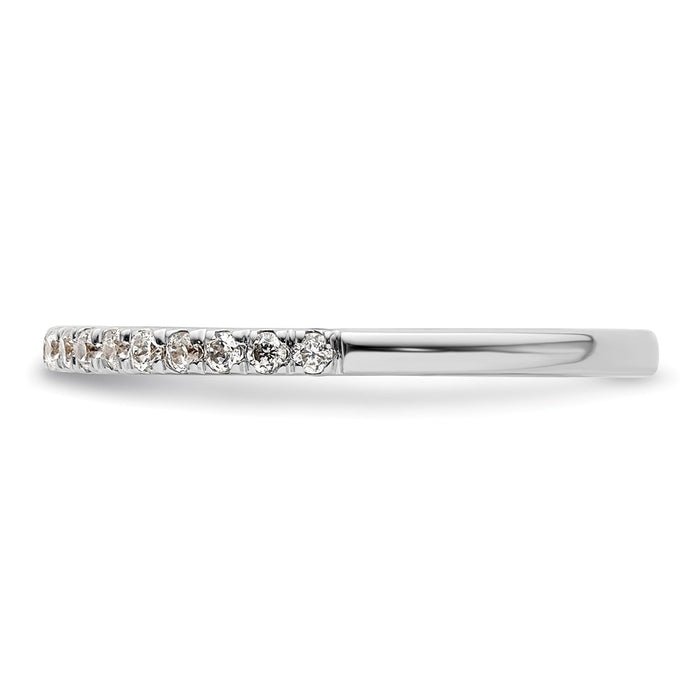 Buy Stylish 14K White Gold Wedding Band Set with 1/5 Carat Diamonds-3