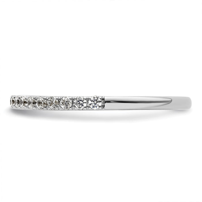 Buy 14K White Gold 1/4 Carat Diamond Wedding Band Set - Stylish & Affordable!-3
