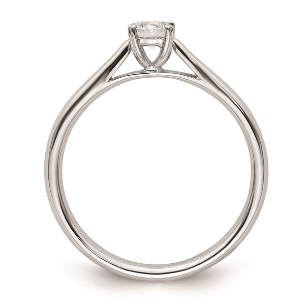 Buy Stylish 14K White Gold 1/4 Carat Round Solitaire Engagement Ring