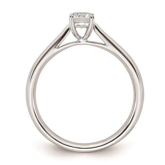 Buy Exclusive 14K White Gold 1/3 Carat Round Solitaire Engagement Ring