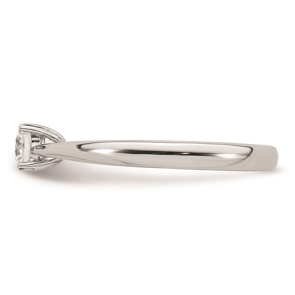 Buy Exclusive 14K White Gold 1/3 Carat Round Solitaire Engagement Ring